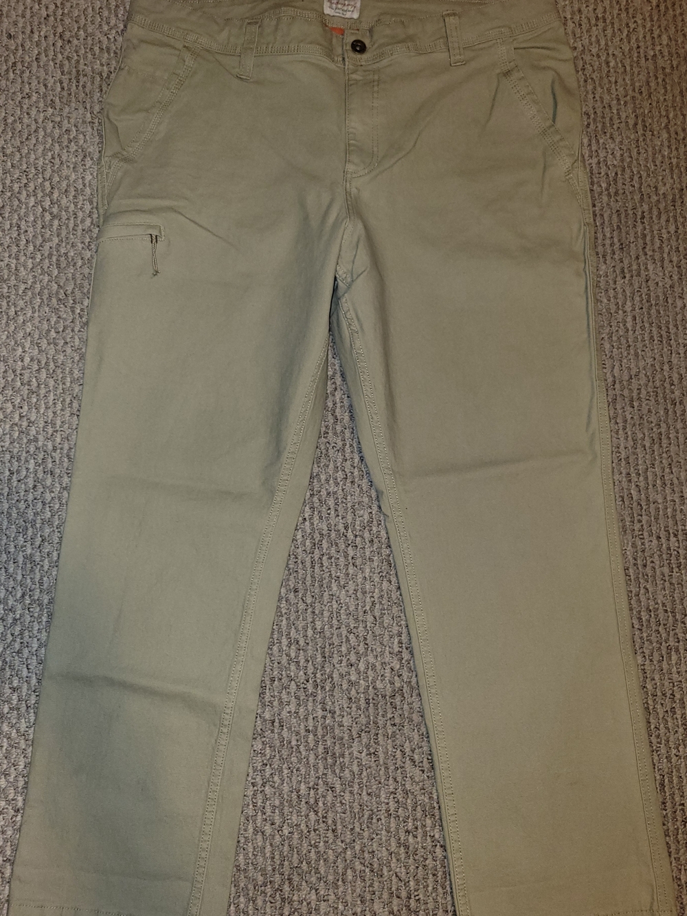 Men's Weatherproof Khaki Pants Stretch Size 40x32. Fits Like A Size 42.